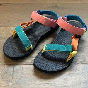 Teva Sandals in Pink, Blue, and Green